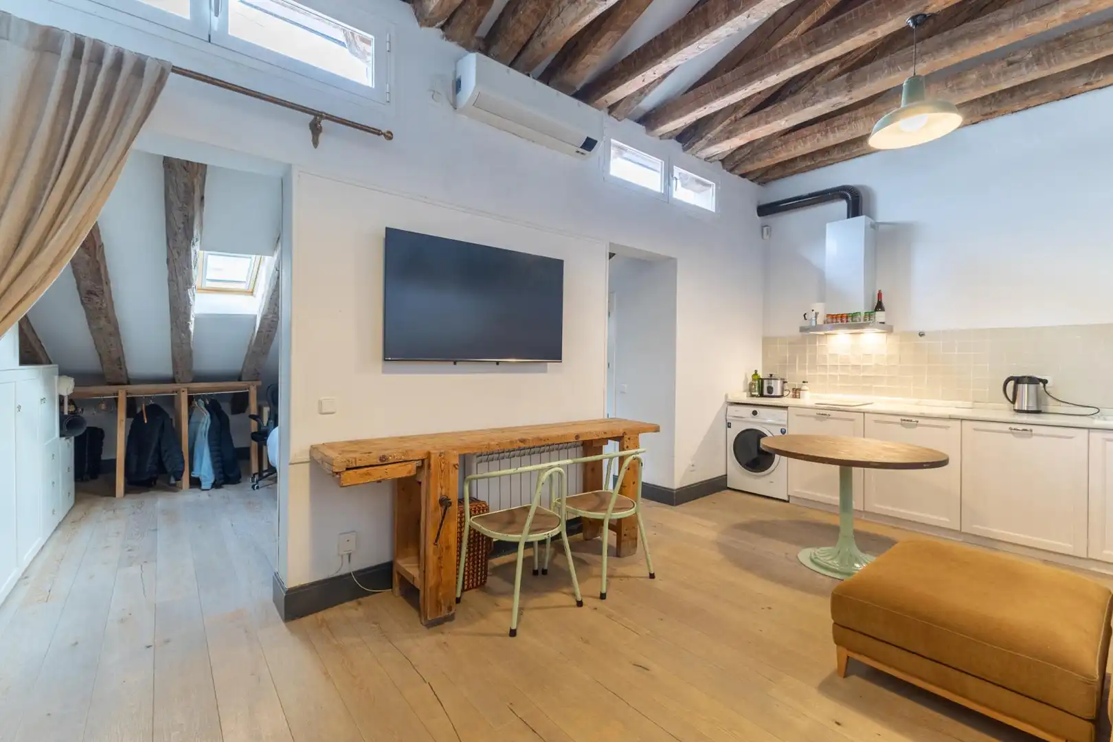 Wohnzimmer von Wohnungen zur Miete in Madrid mit Klimaanlage, Heizung und Möbliert