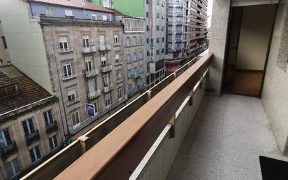 Balcony of Flat for sale in Ourense Capital   with Heating, Parquet flooring and Oven