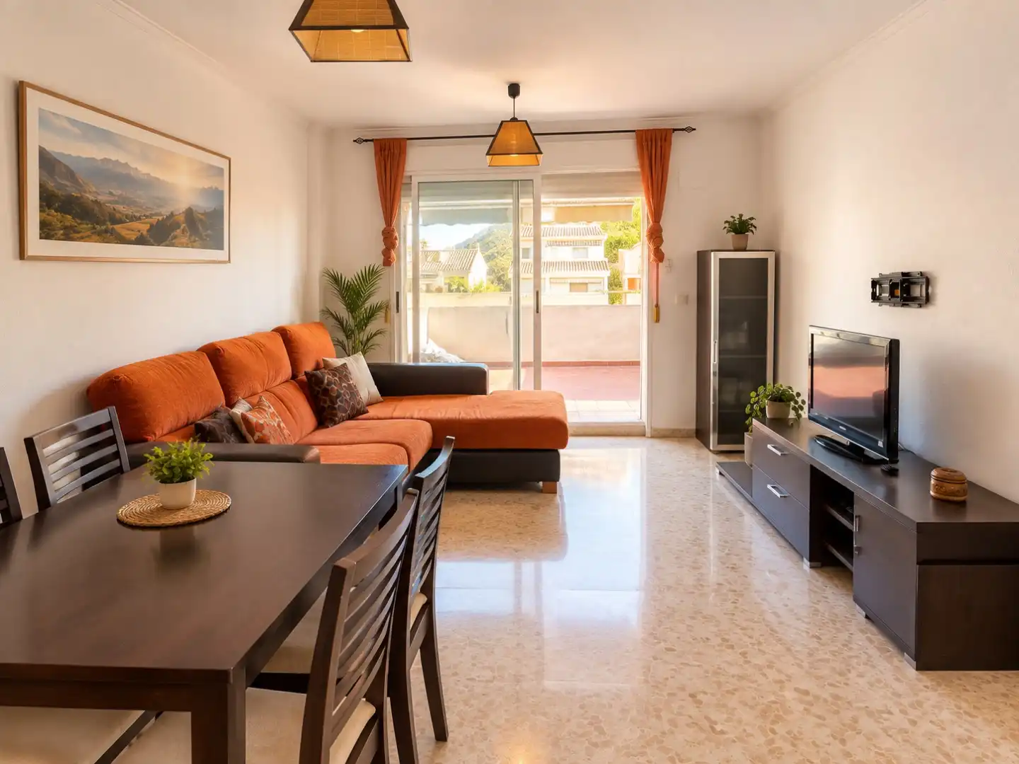 Sala d'estar de Àtic en venda en Náquera amb Aire condicionat i Terrassa