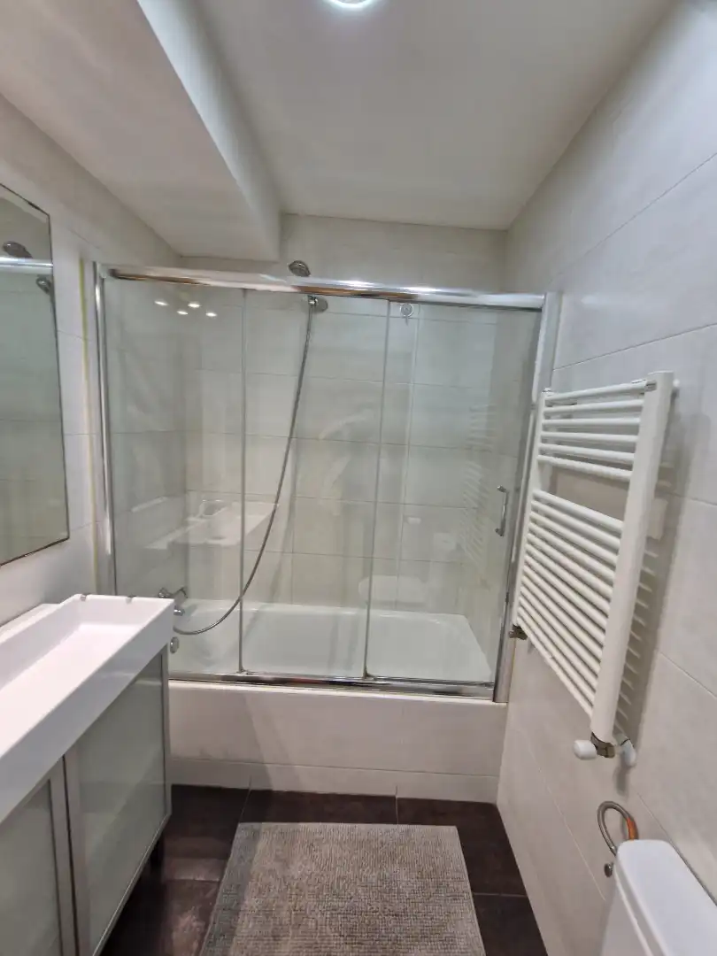 Badezimmer von Wohnung zur Miete in Leioa mit Heizung, Parkett und Möbliert