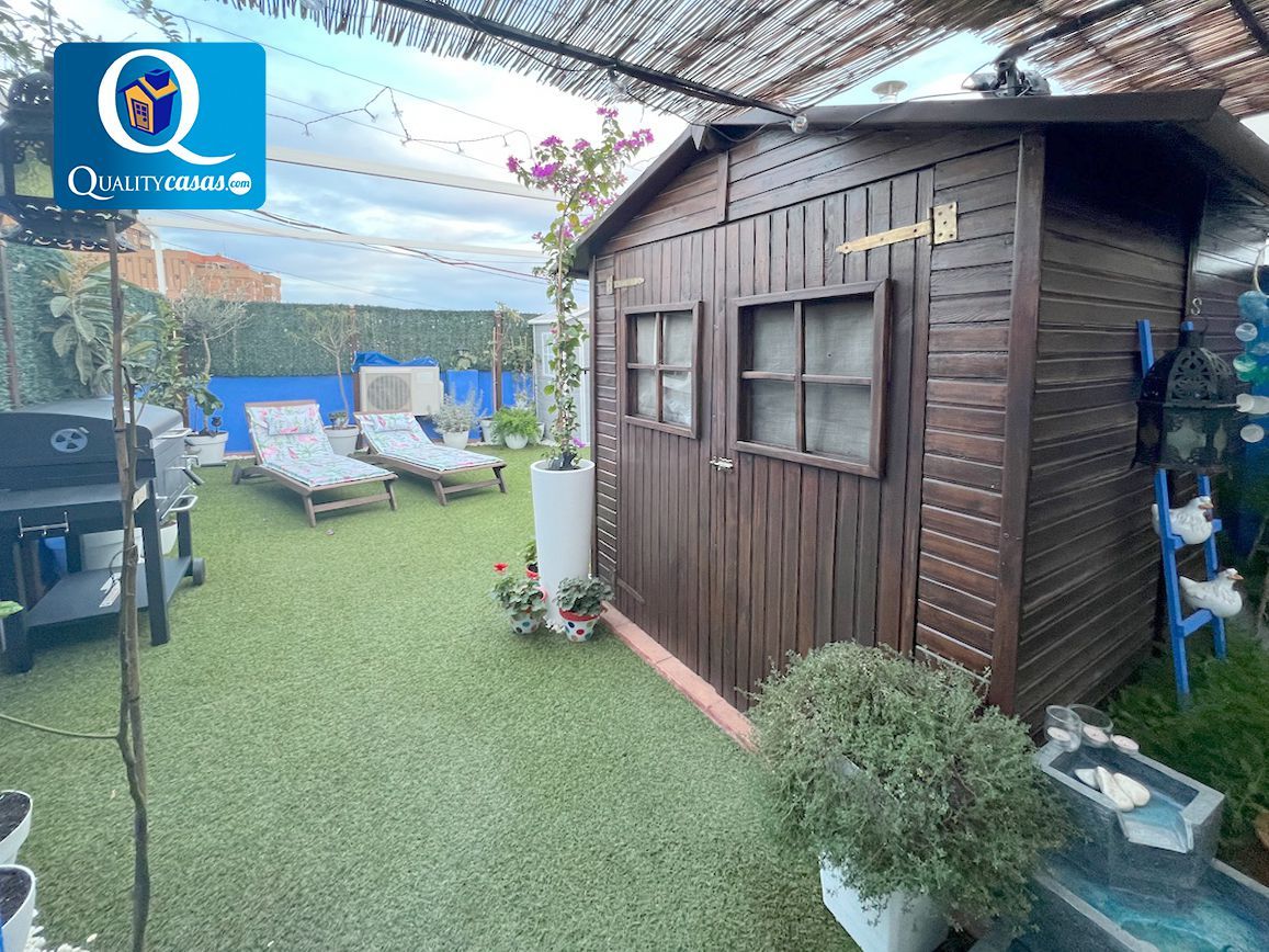 Jardín de Ático en venta en Alicante / Alacant con Aire acondicionado, Calefacción y Parquet