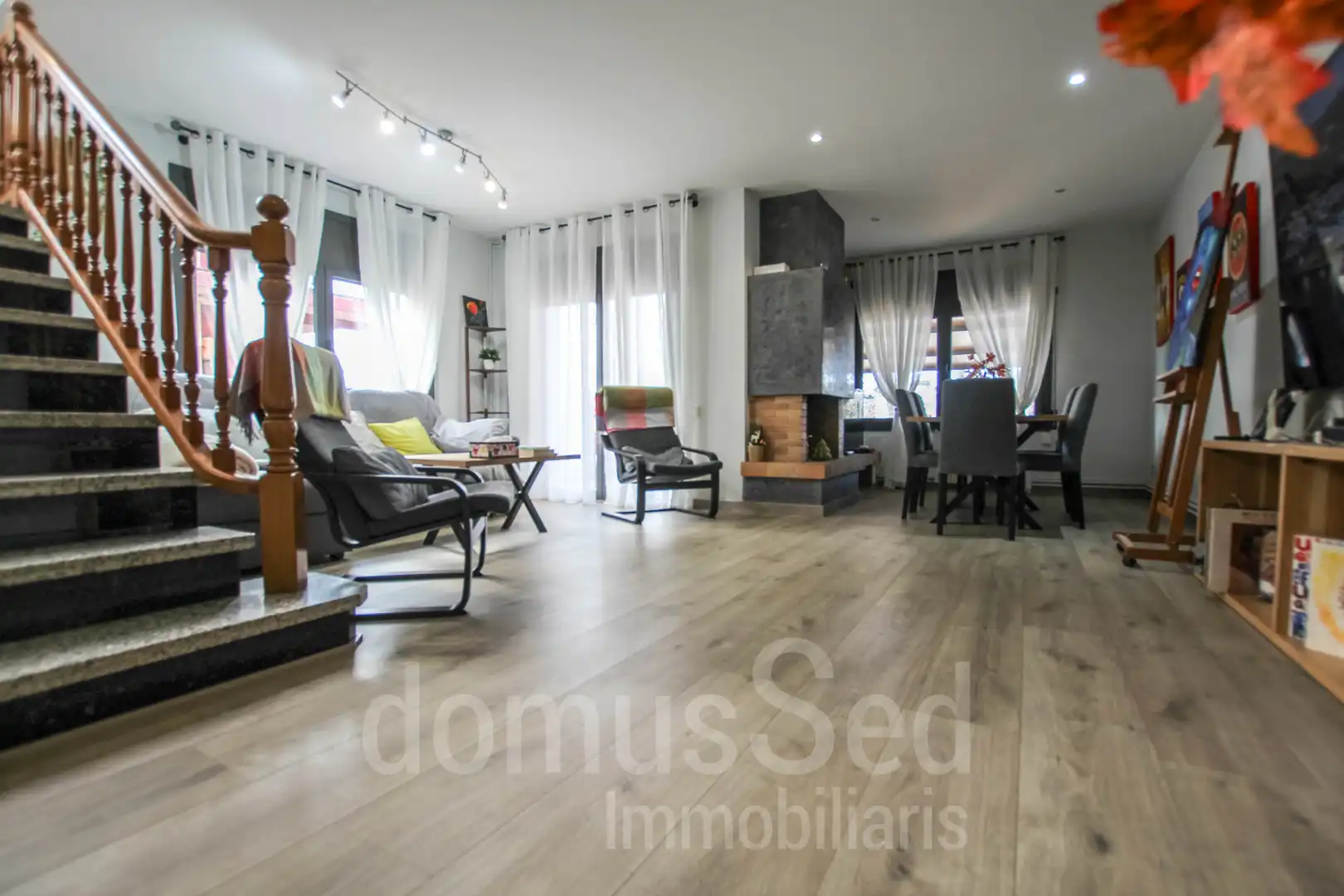 Living room of Detached homes for sale in El Masnou  with Air Conditioner, Heating and Terrace