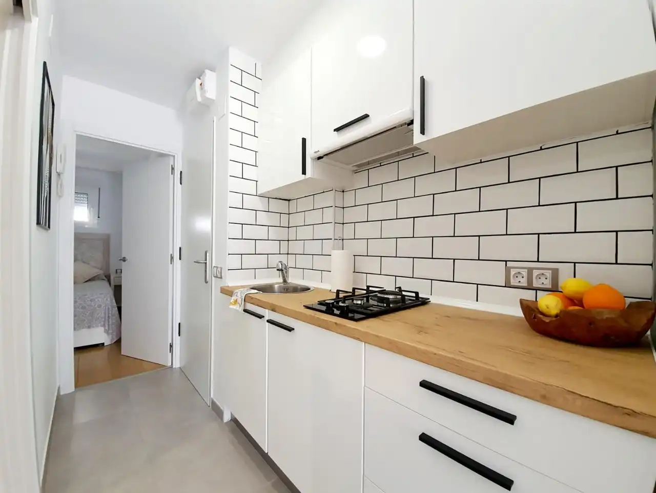 Cocina de Dúplex de alquiler en Villajoyosa / La Vila Joiosa con Piscina y Amueblado