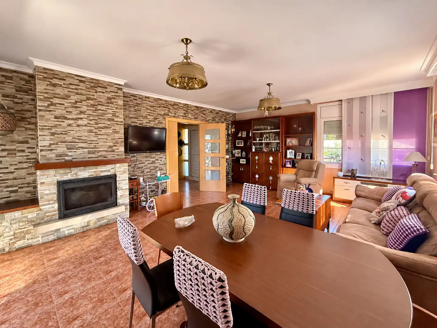 Sala de estar de Casa o chalet en venta en Vallirana con Jardín privado, Terraza y Horno