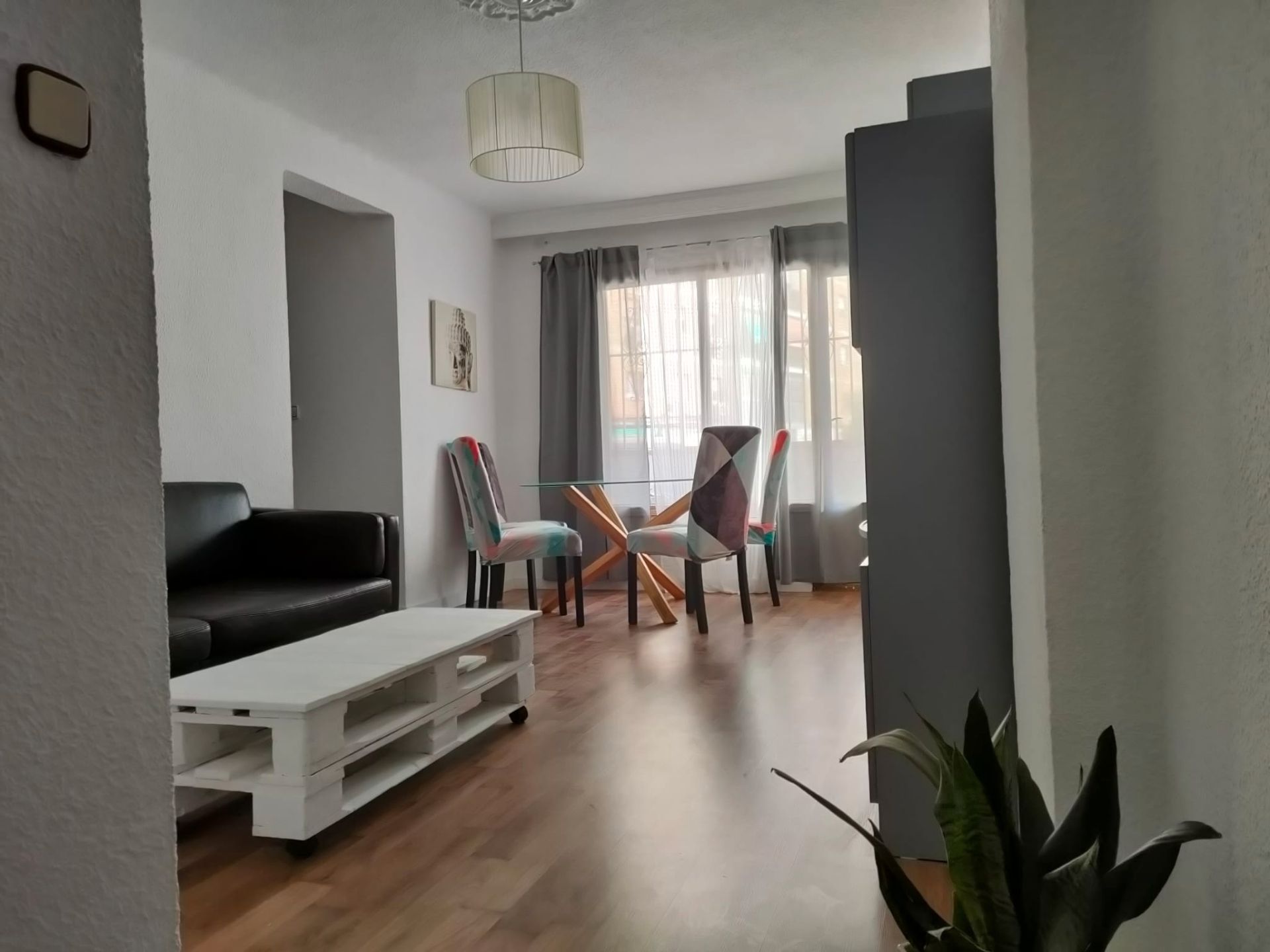 Sala de estar de Piso de alquiler en Málaga Capital con Terraza, Amueblado y Lavadora