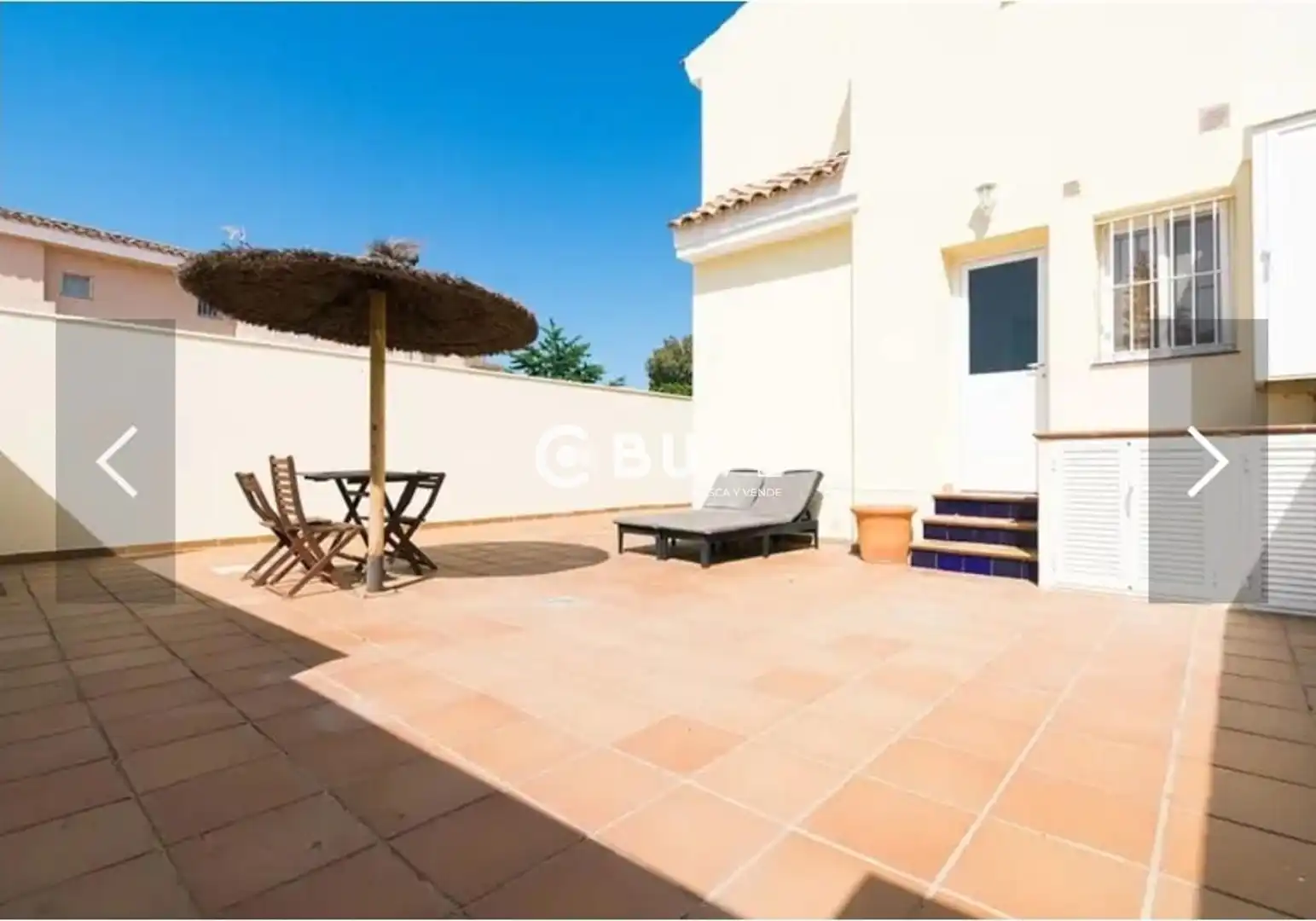 Terrassa de Casa adosada de lloguer en Rota amb Aire condicionat, Calefacció i Jardí privat