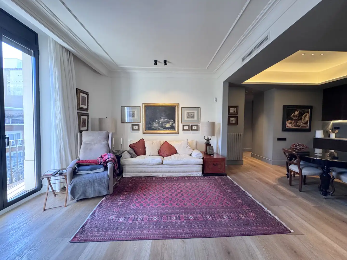 Sala d'estar de Pis en venda en Granollers amb Aire condicionat, Calefacció i Parquet