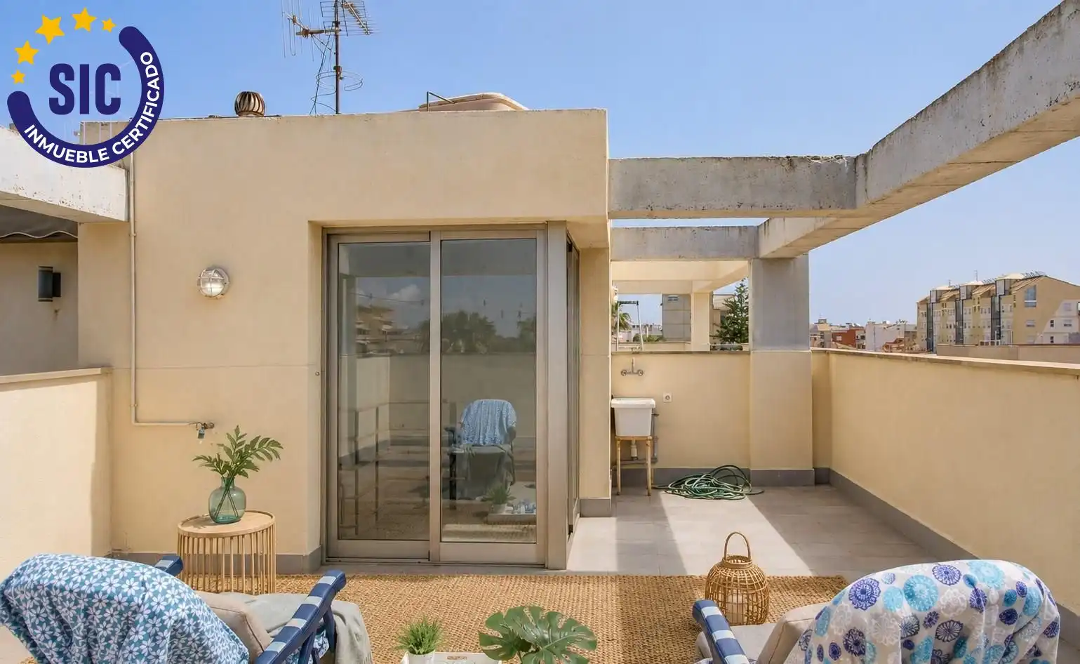 Terraza de Casa adosada en venta en Chilches / Xilxes con Jardín privado, Terraza y Amueblado