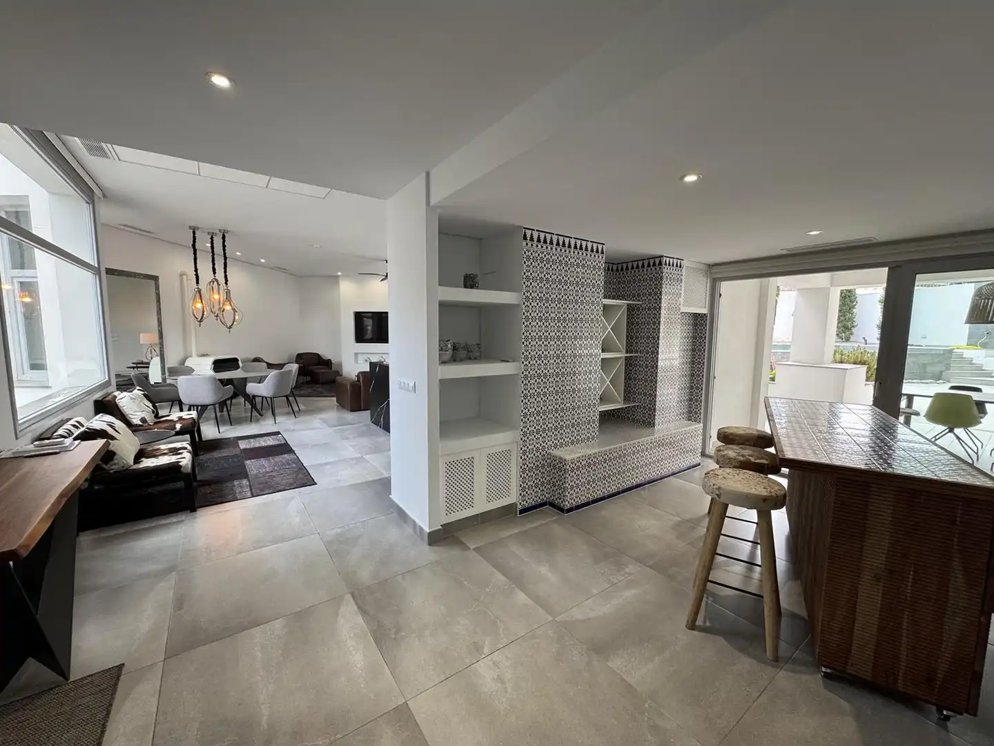 Living room of Houses for rent in Moraira  with Air Conditioner, Heating and Private garden
