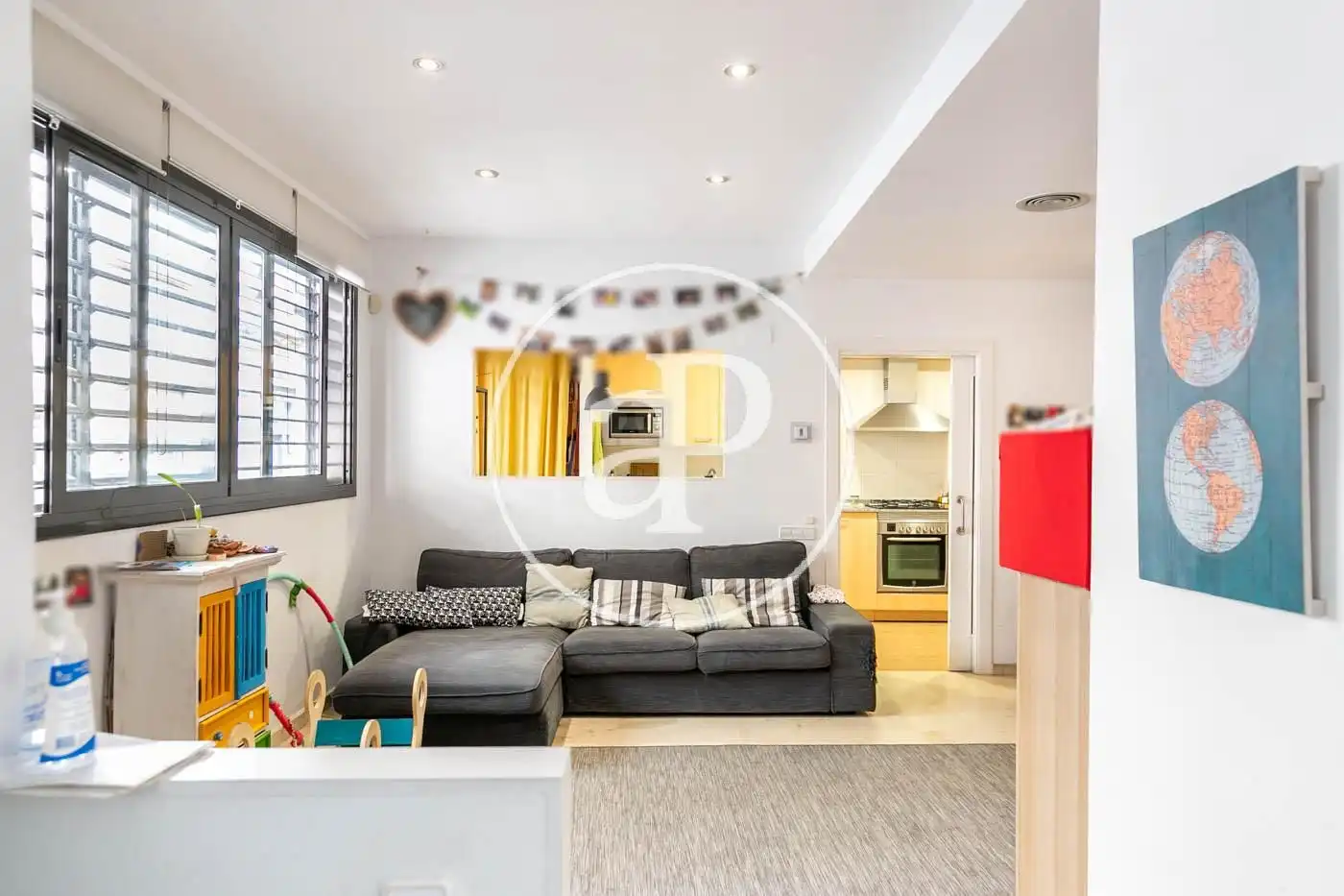 Sala d'estar de Casa o xalet de lloguer en Barcelona amb Aire condicionat, Calefacció i Terrassa
