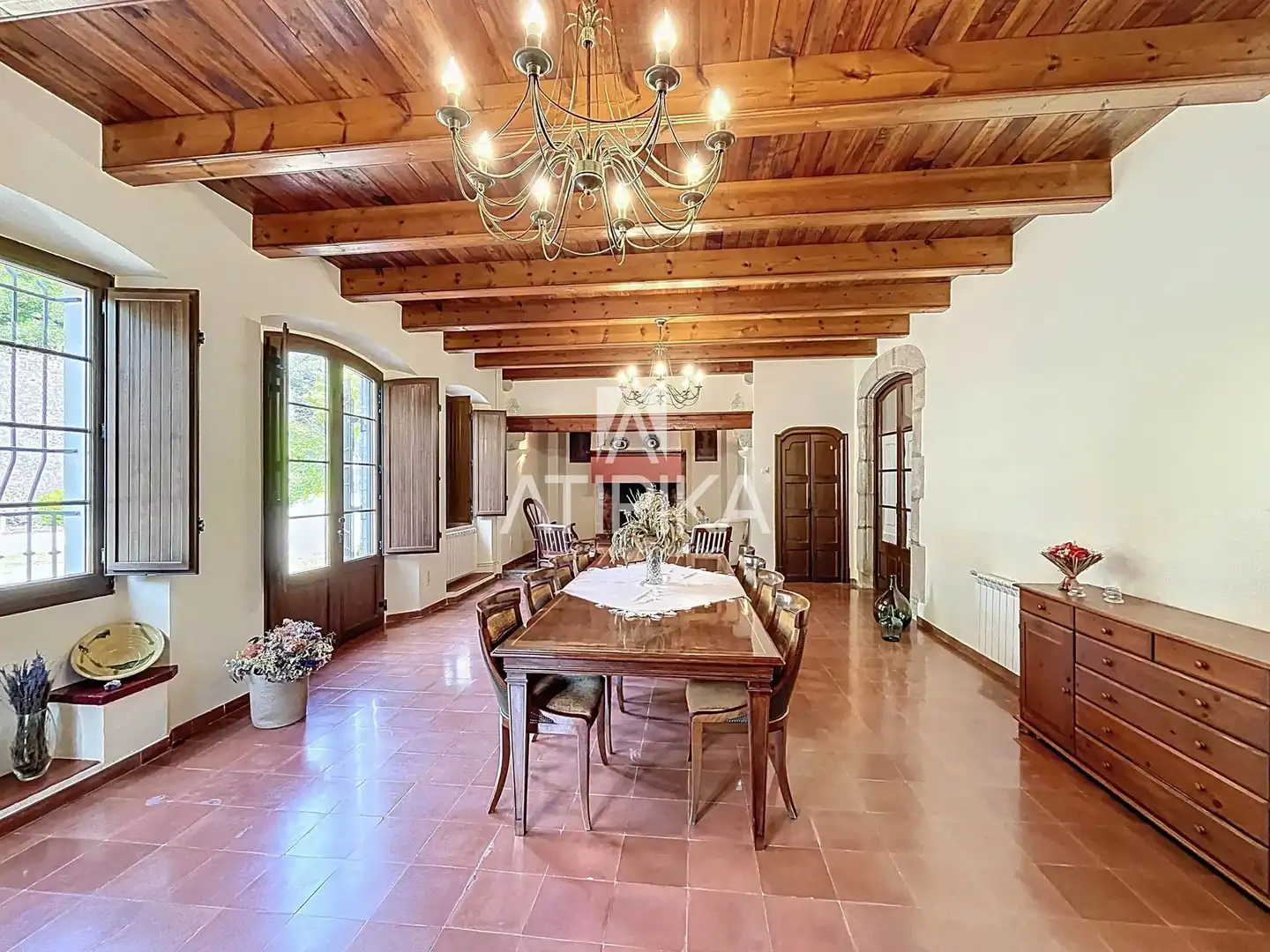 Comedor de Finca rústica en venta en Vallgorguina con Calefacción, Parquet y Trastero