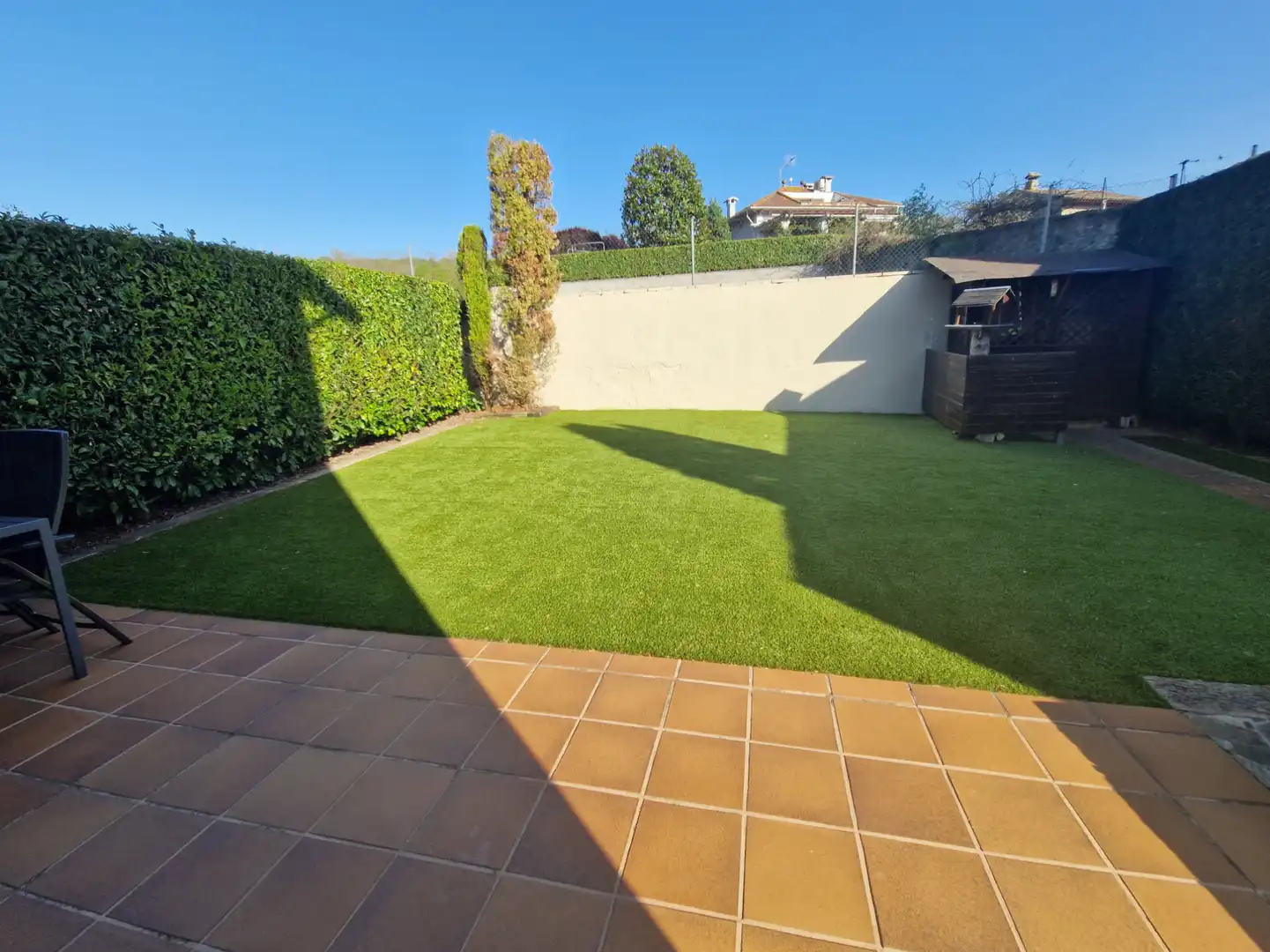 Terraza de Casa adosada en venta en Olot con Aire acondicionado, Calefacción y Jardín privado