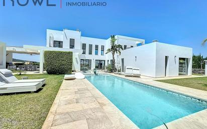 Vista exterior de Casa o xalet en venda en Jávea / Xàbia amb Aire condicionat, Terrassa i Piscina