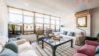 Living room of Flat to rent in  Madrid Capital  with Air Conditioner, Heating and Parquet flooring