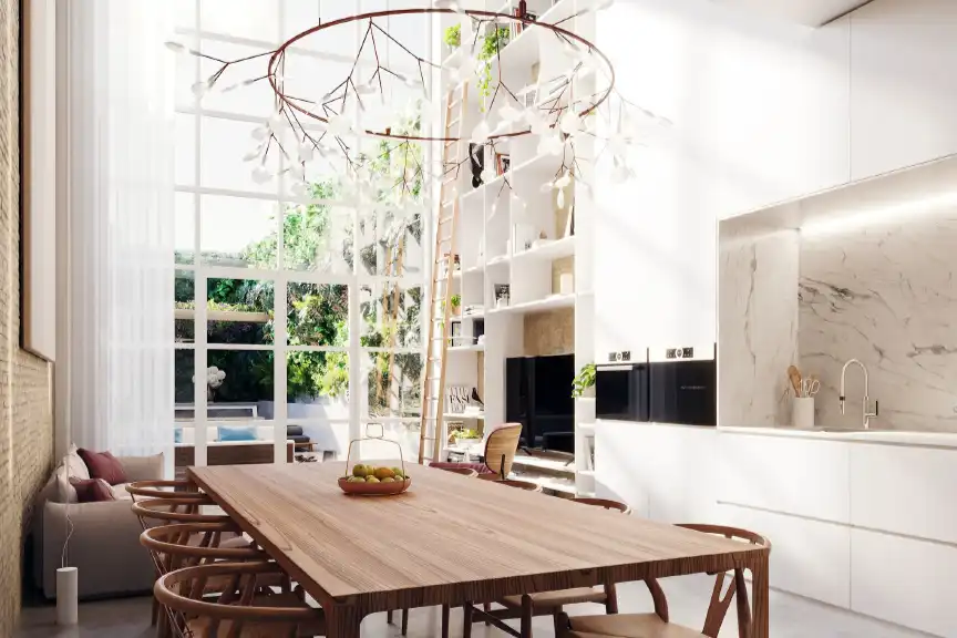 Esszimmer von Haus oder Chalet zum Verkauf in Barcelona mit Klimaanlage und Heizung