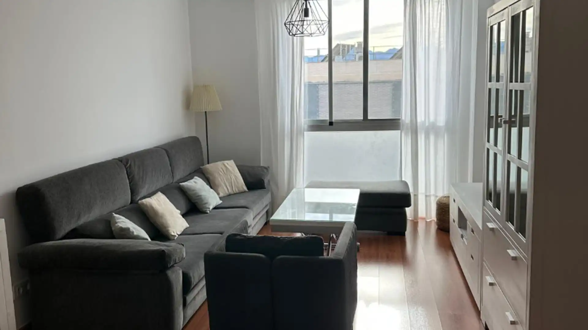Sala de estar de Piso de alquiler en Málaga Capital con Amueblado, Lavadora y TV