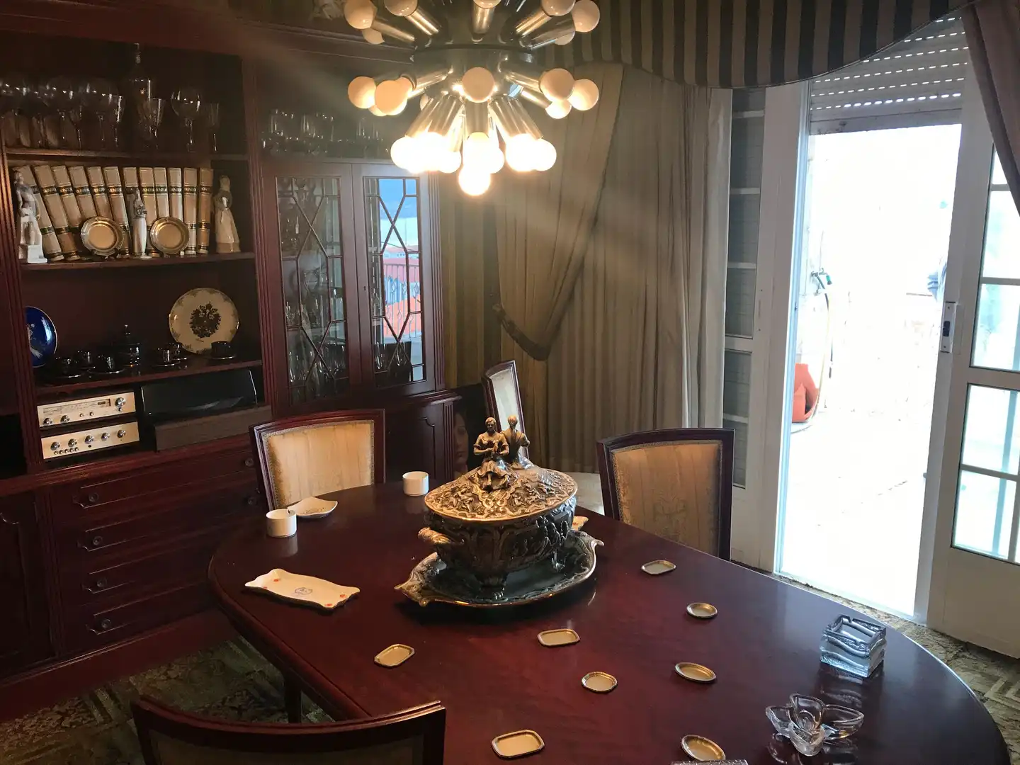 Dining room of Houses for sale in Pontevedra Capital   with Private garden, Terrace and Swimming Pool