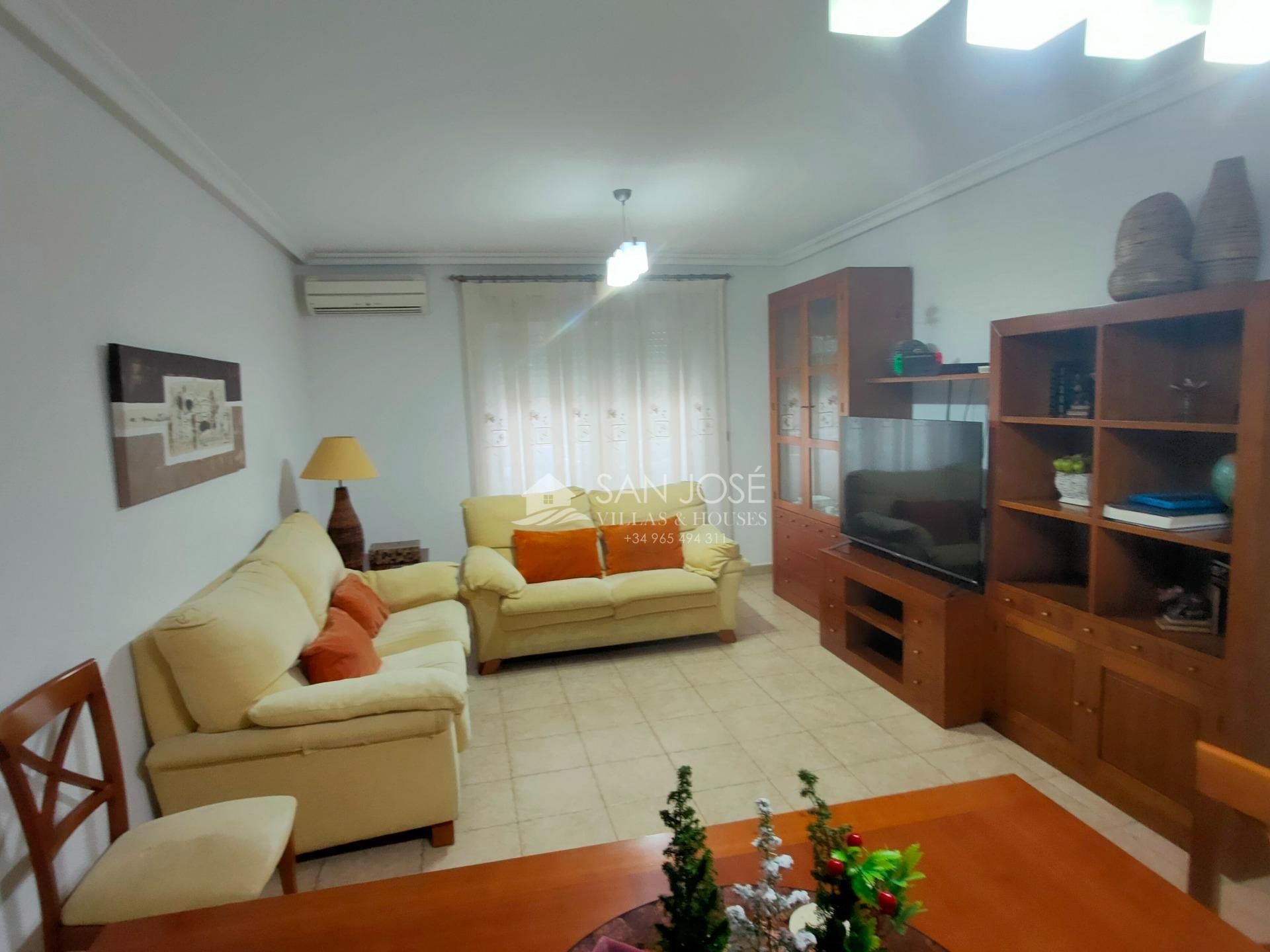 Living room of Flat for sale in Novelda  with Terrace, Furnished and Balcony