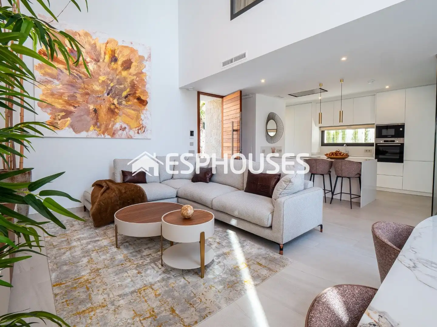 Living room of Houses for sale in Finestrat  with Air Conditioner, Terrace and Swimming Pool