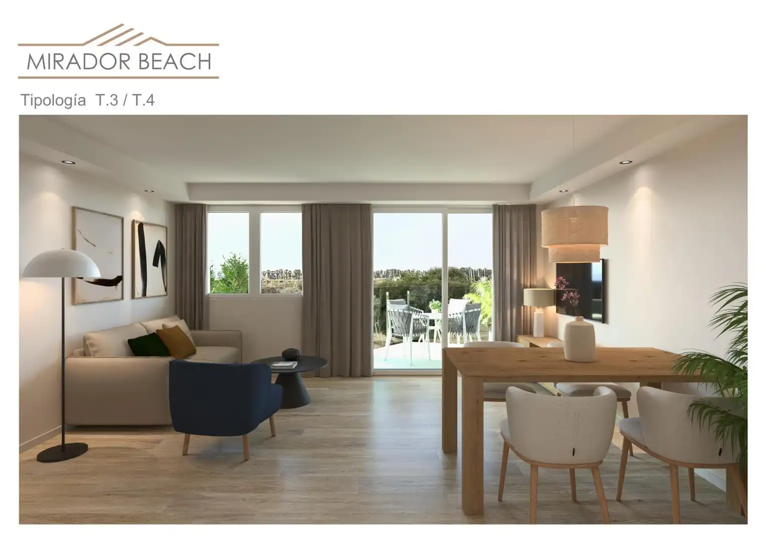 Sala d'estar de Apartament en venda en Moncofa amb Aire condicionat, Calefacció i Jardí privat