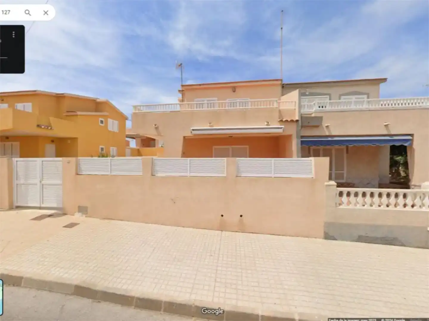 Vista exterior de Casa adosada de lloguer en Cartagena amb Moblat i Balcó