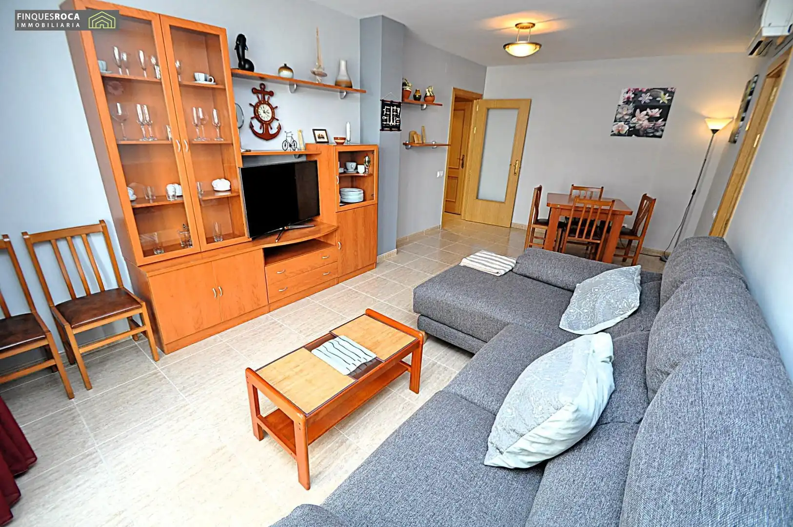 Sala de estar de Apartamento en venta en La Ràpita con Amueblado