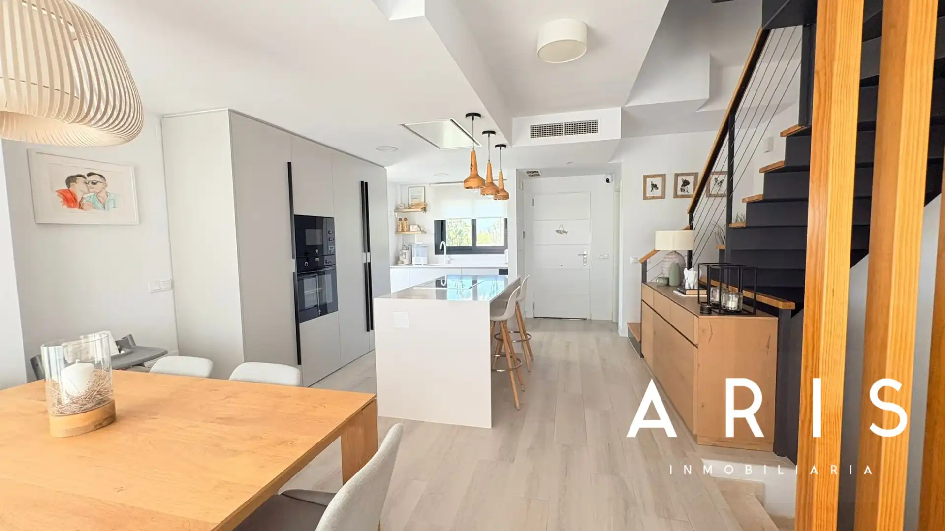 Cocina de Casa adosada en venta en Alhaurín de la Torre con Aire acondicionado, Jardín privado y Parquet