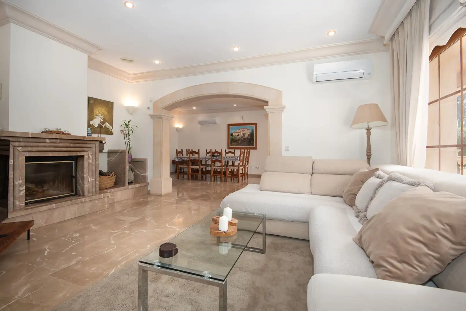 Sala d'estar de Finca rústica en venda en Llucmajor amb Aire condicionat, Calefacció i Jardí privat