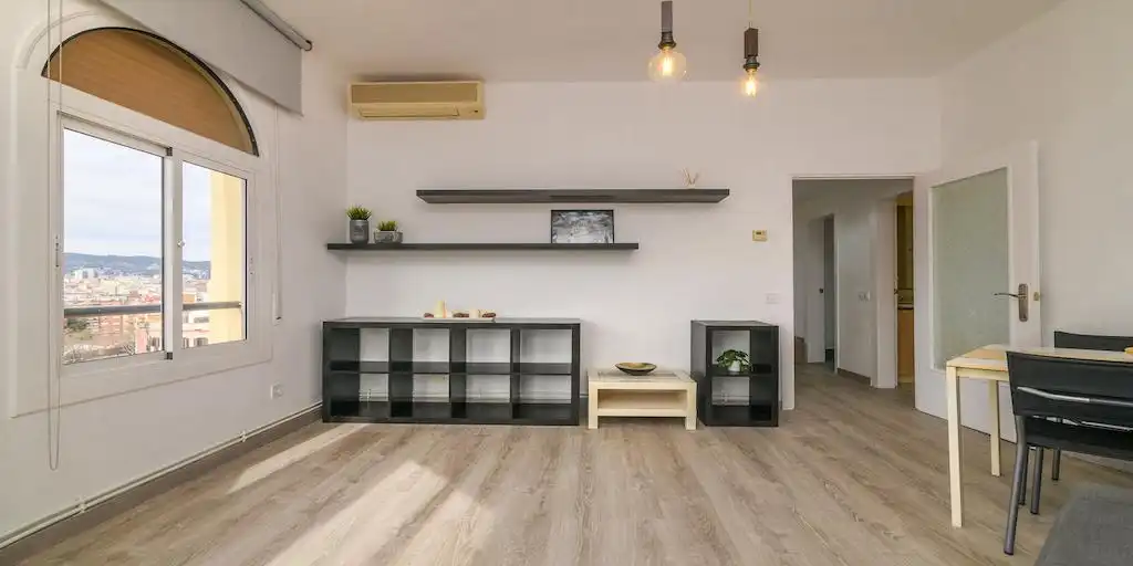 Living room of Attic for sale in  Barcelona Capital  with Air Conditioner, Heating and Parquet flooring