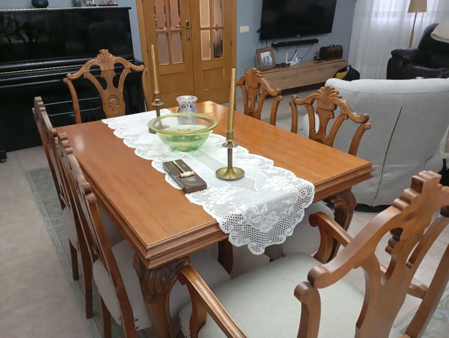 Esszimmer von Haus oder Chalet zum Verkauf in Valdepeñas mit Klimaanlage, Heizung und Terrasse