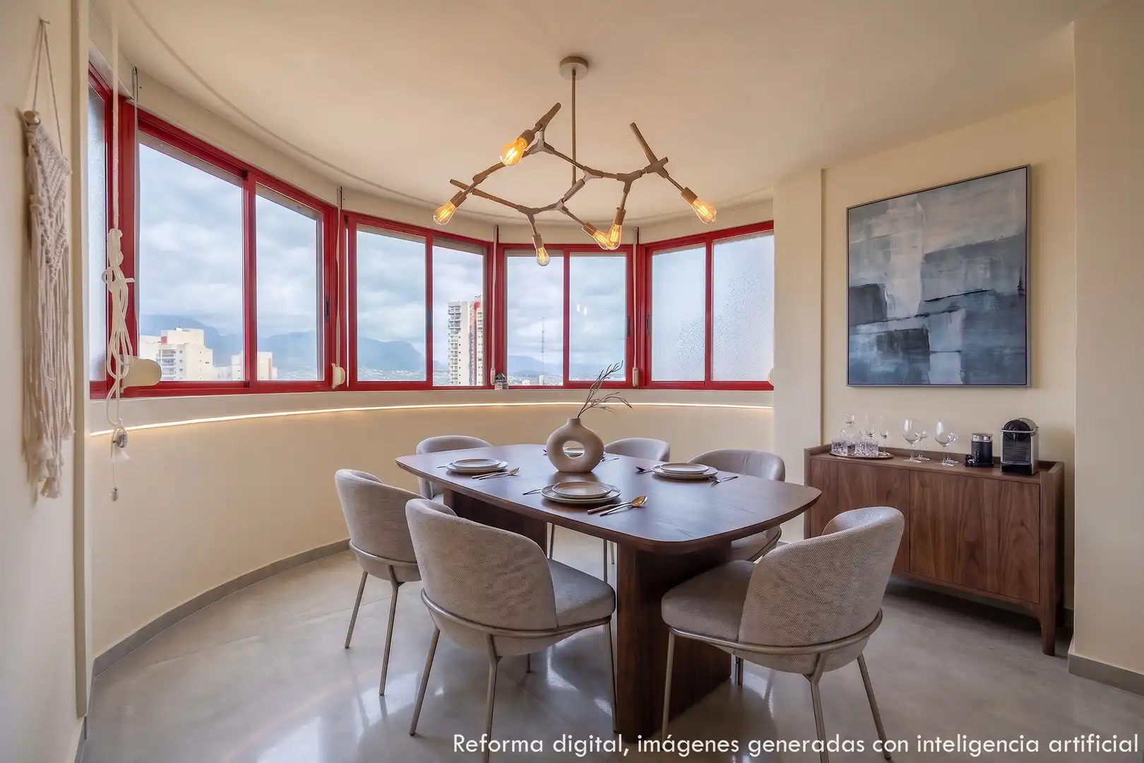 Comedor de Apartamento en venta en Benidorm con Piscina, Amueblado y Piscina comunitaria