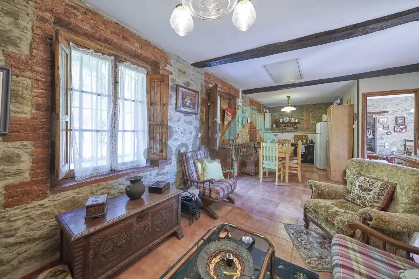 Living room of Houses for sale in Langreo  with Private garden and Balcony