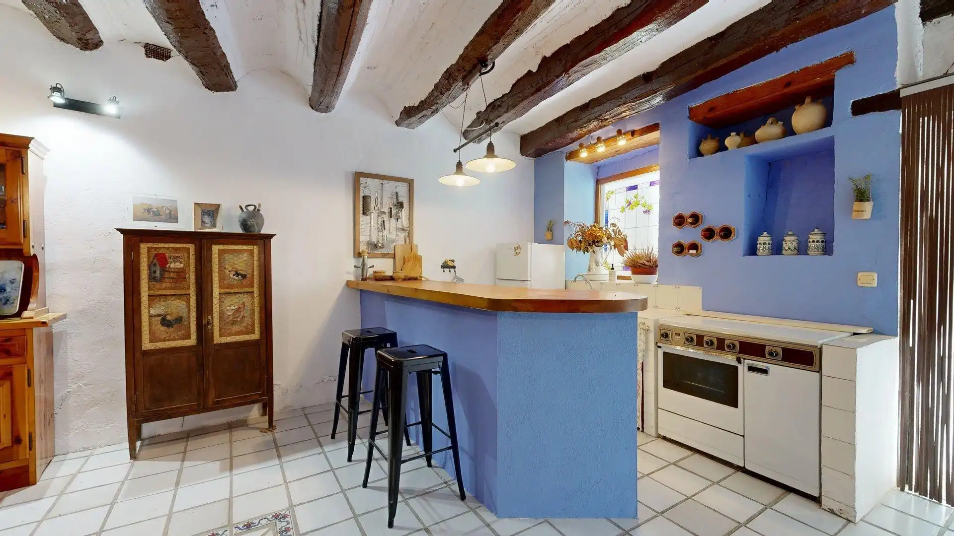 Cocina de Casa o chalet en venta en Magallón con Jardín privado, Terraza y Amueblado