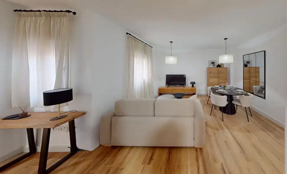 Wohnzimmer von Wohnung zum Verkauf in Málaga mit Klimaanlage, Heizung und Möbliert