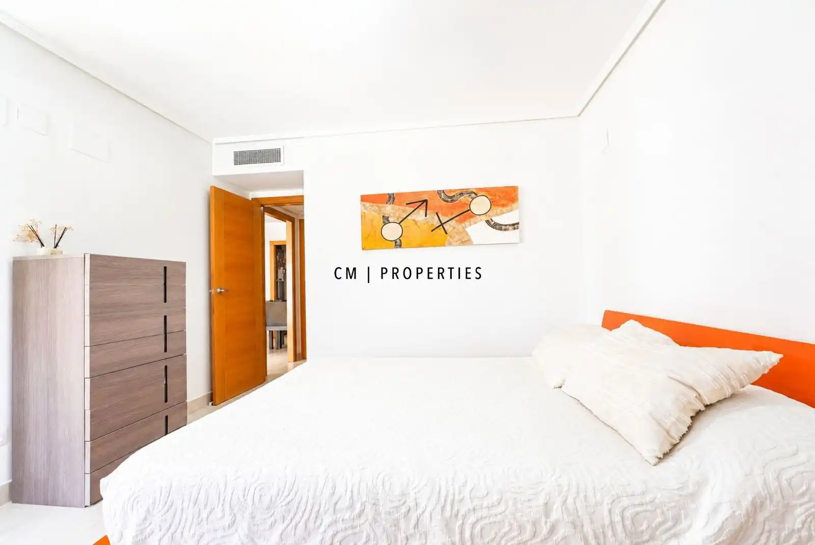 Schlafzimmer von Wohnung zur Miete in Alboraya mit Klimaanlage, Heizung und Terrasse