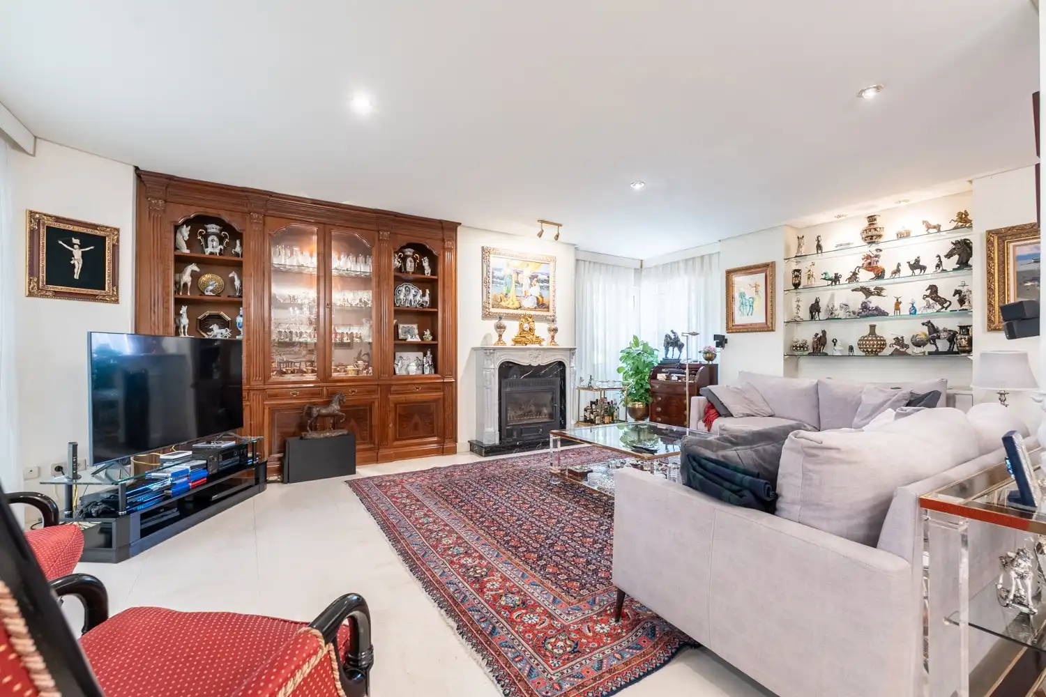 Sala de estar de Casa o chalet en venta en Torrelodones con Aire acondicionado, Calefacción y Terraza