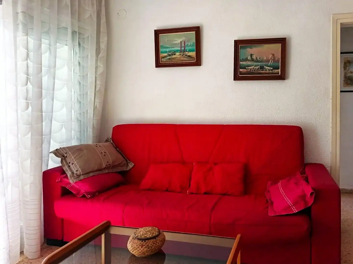 Sala d'estar de Apartament en venda en Bellreguard amb Terrassa, Moblat i Balcó