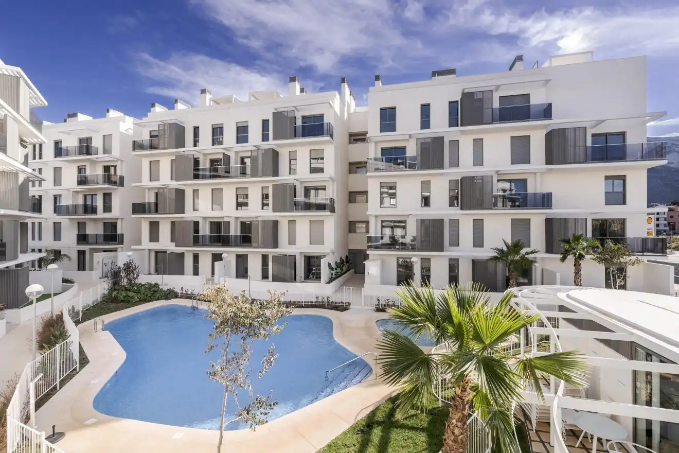 Vista exterior de Apartamento en venta en Dénia con Aire acondicionado, Calefacción y Jardín privado
