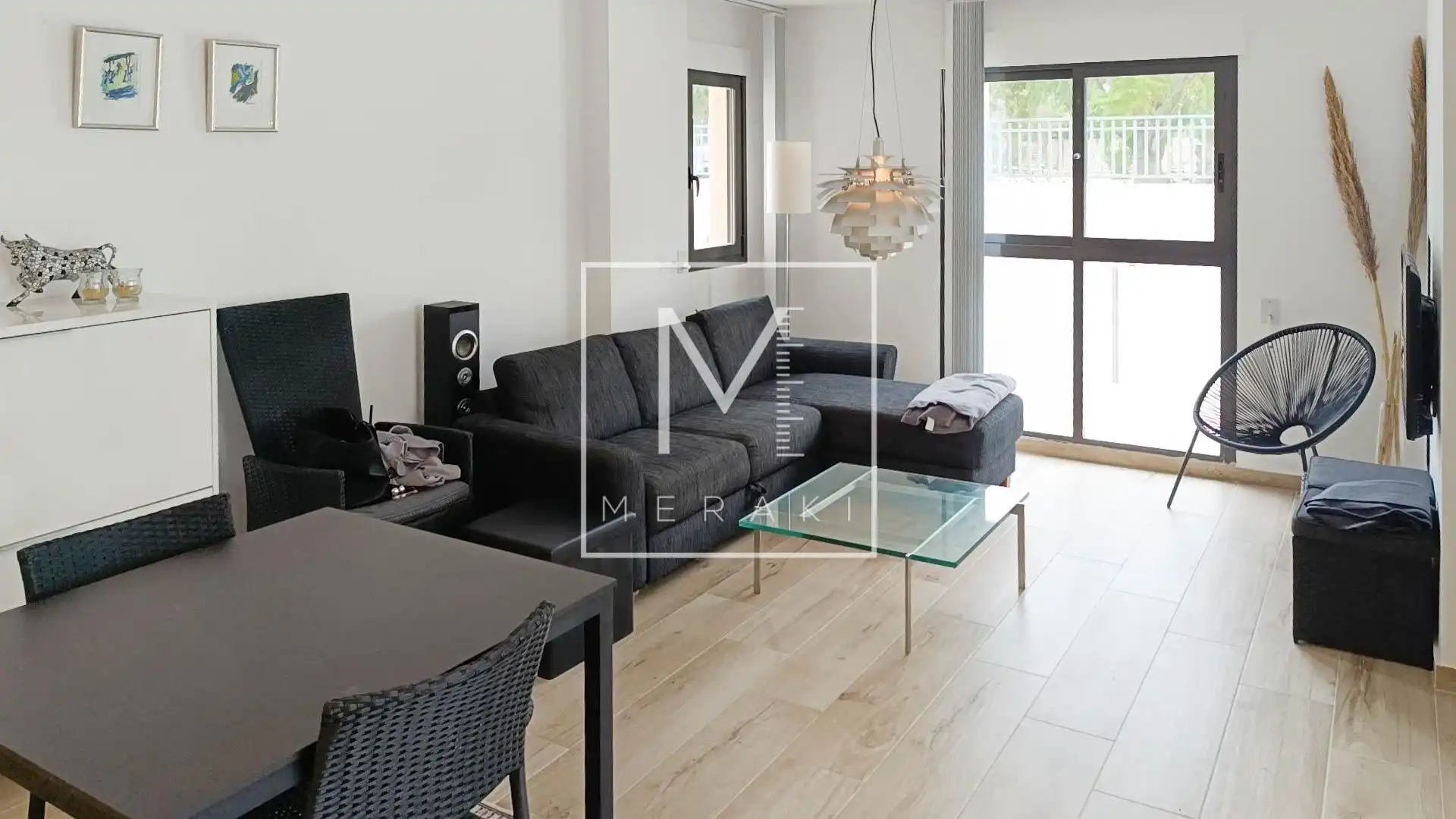 Living room of Flat for sale in Calpe / Calp  with Air Conditioner, Heating and Private garden