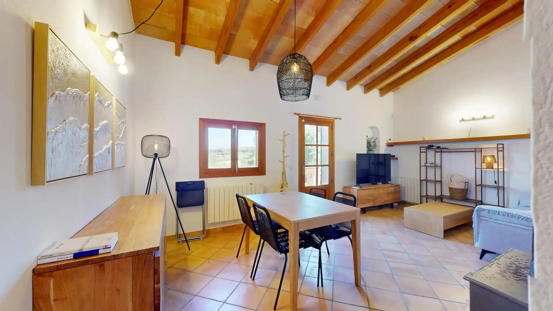 Dining room of Country homes for rent in Costitx  with Air Conditioner, Heating and Private garden