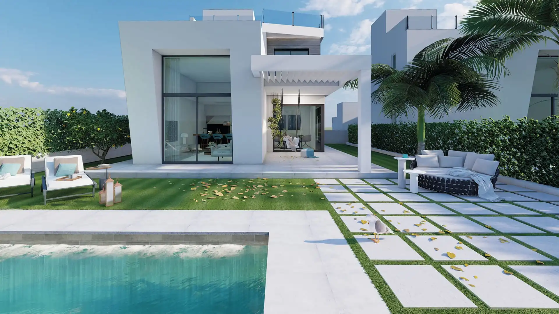 Chalet con piscina en venta en Balcón de Finestrat - Terra Marina