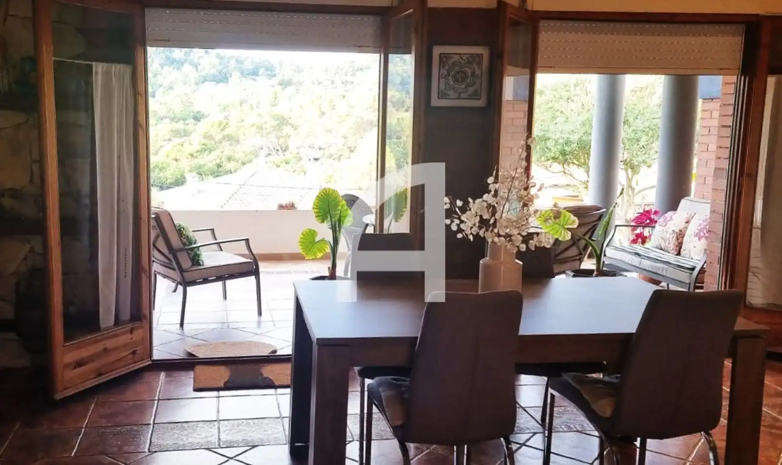 Esszimmer von Haus oder Chalet zum Verkauf in Palafolls mit Terrasse