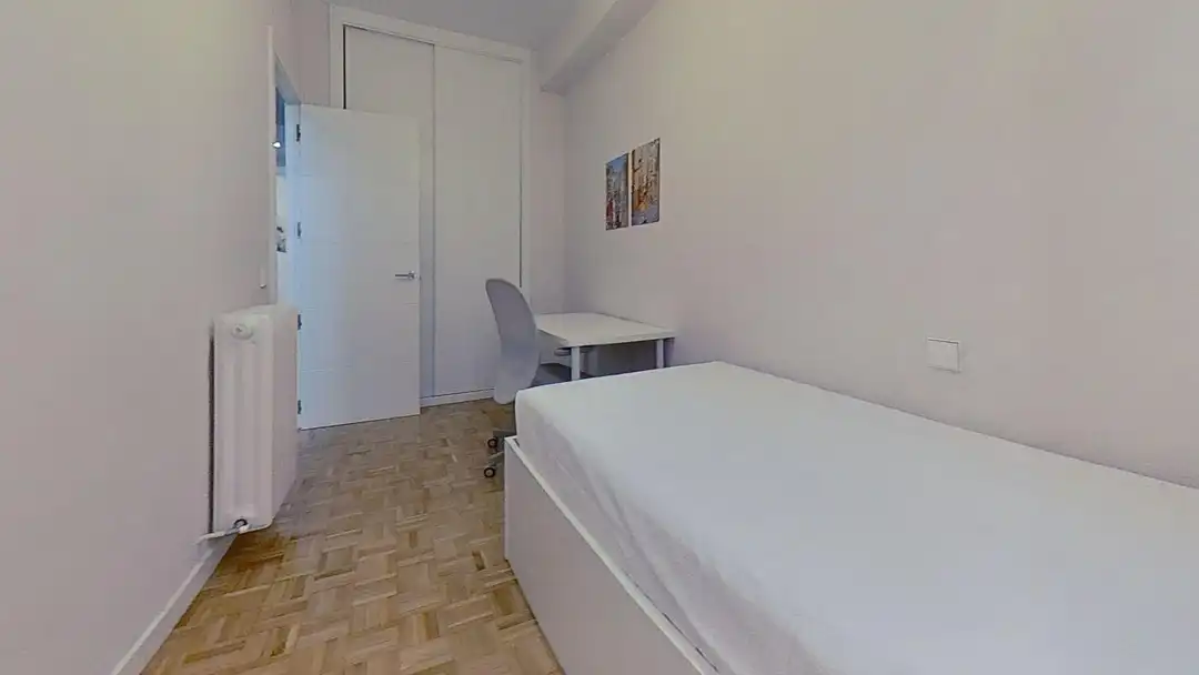 Bedroom of Flat for rent in Madrid  with Air Conditioner and Terrace