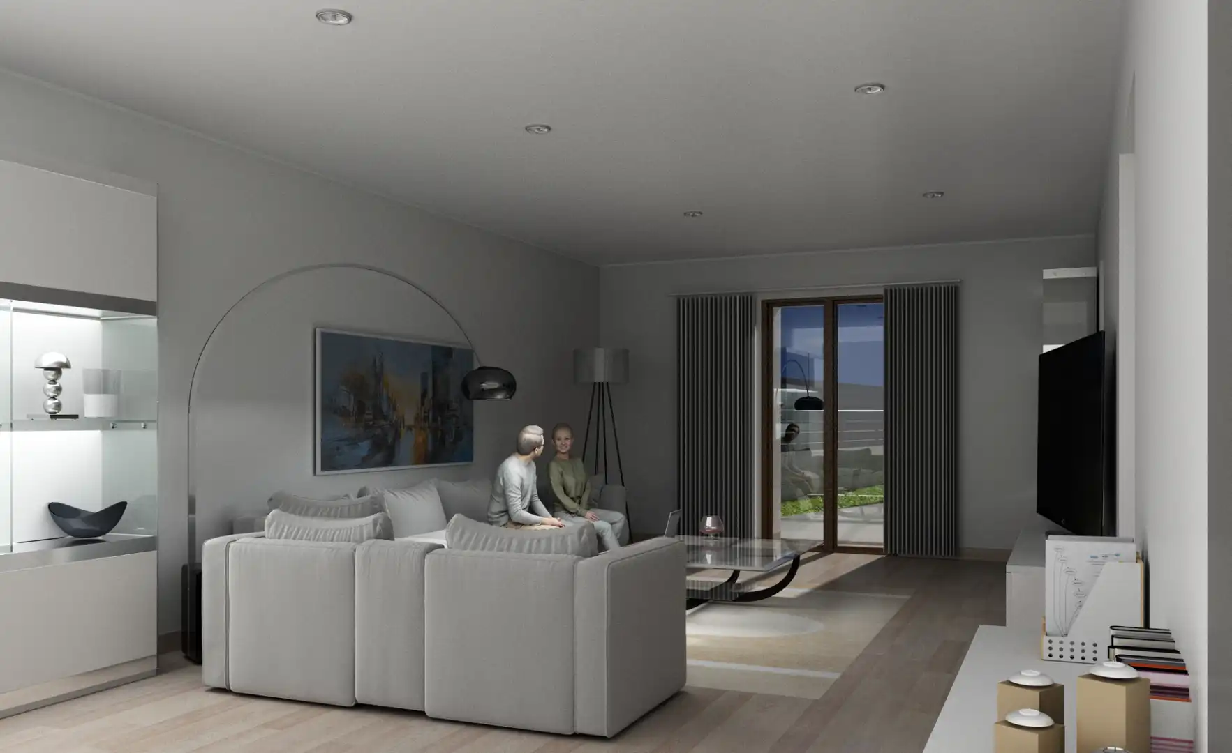 Wohnzimmer von Haus oder Chalet zum Verkauf in Torrelodones mit Heizung, Privatgarten und Terrasse