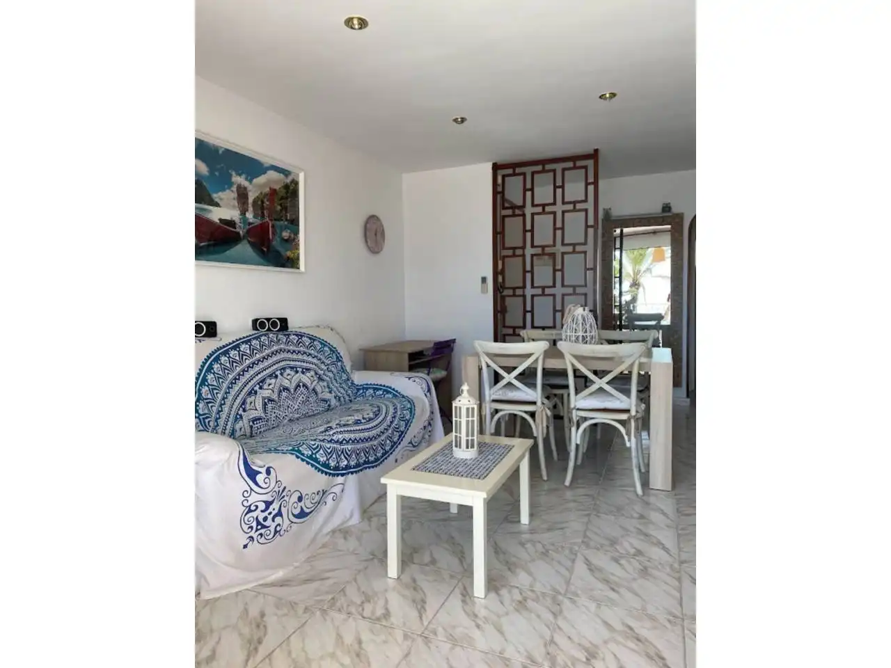 Sala de estar de Piso de alquiler en Vilanova i la Geltrú con Aire acondicionado, Calefacción y Terraza
