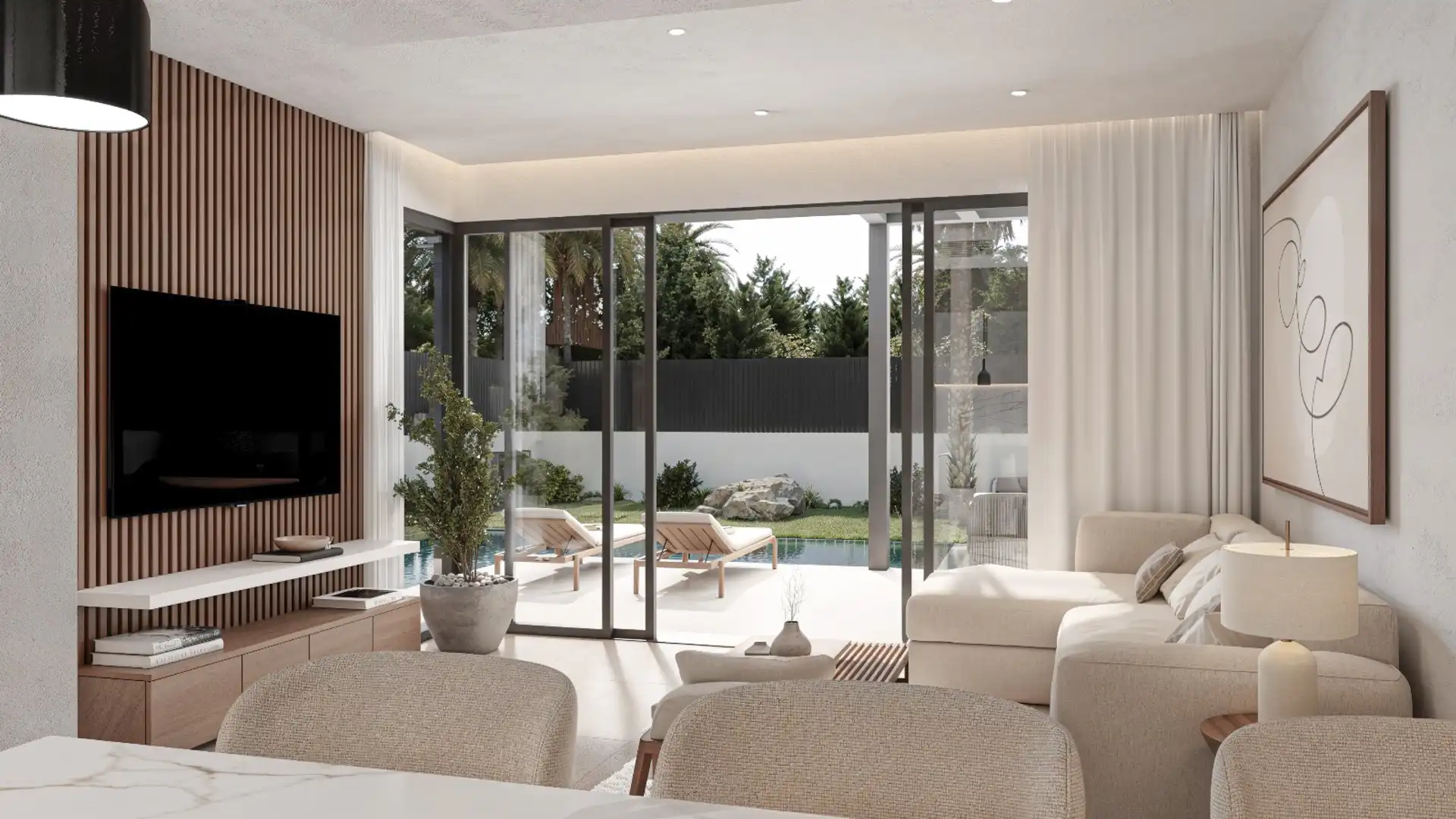 Sala de estar de Casa o chalet en venta en Alcalalí con Terraza y Piscina