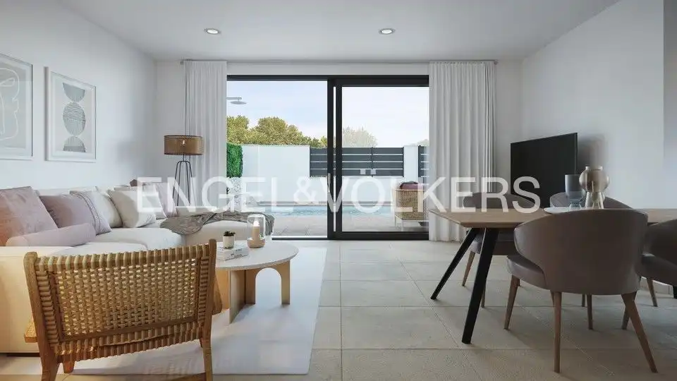 Sala de estar de Casa o chalet en venta en San Pedro del Pinatar con Aire acondicionado, Calefacción y Jardín privado