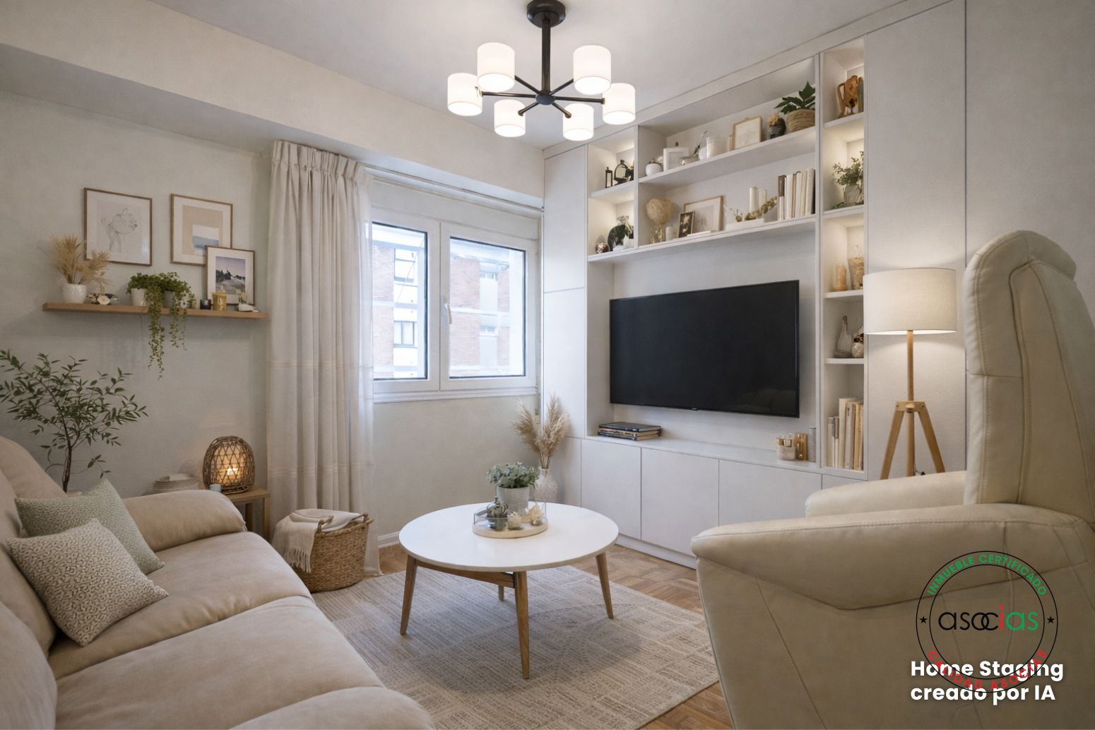 Sala d'estar de Pis en venda en Gijón  amb Moblat