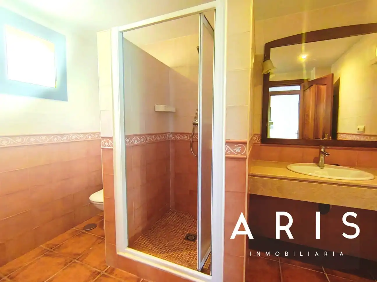 Badezimmer von Haus oder Chalet zur Miete in Alhaurín de la Torre mit Klimaanlage, Heizung und Privatgarten