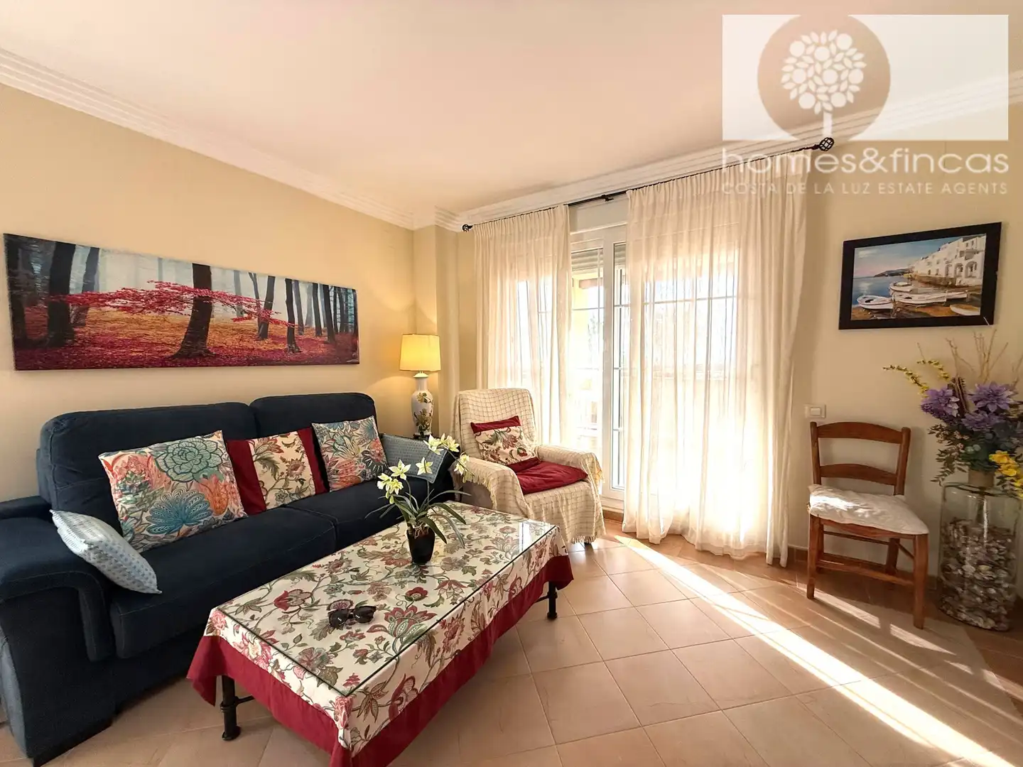 Sala de estar de Piso en venta en Ayamonte con Terraza, Amueblado y Horno